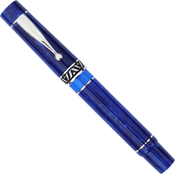 GIOIA Bellavista Mare Chiaro Blue Fountain Pen – Chrome Trim