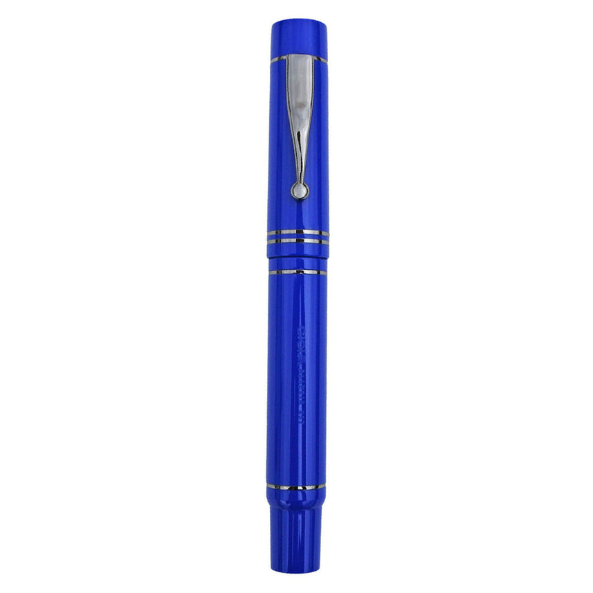 GIOIA Alleria Vittoria Blue Fountain Pen – Rhodium Trim