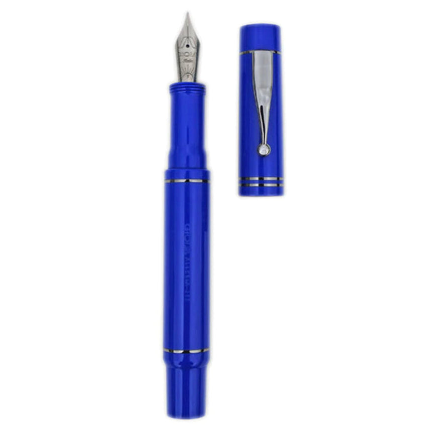 GIOIA Alleria Vittoria Blue Fountain Pen – Rhodium Trim