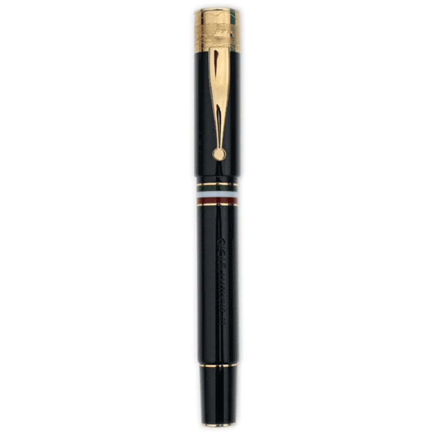 Gioia | Fountain Pen & Rollerball Pen | Partenope | Black | Gold Trims