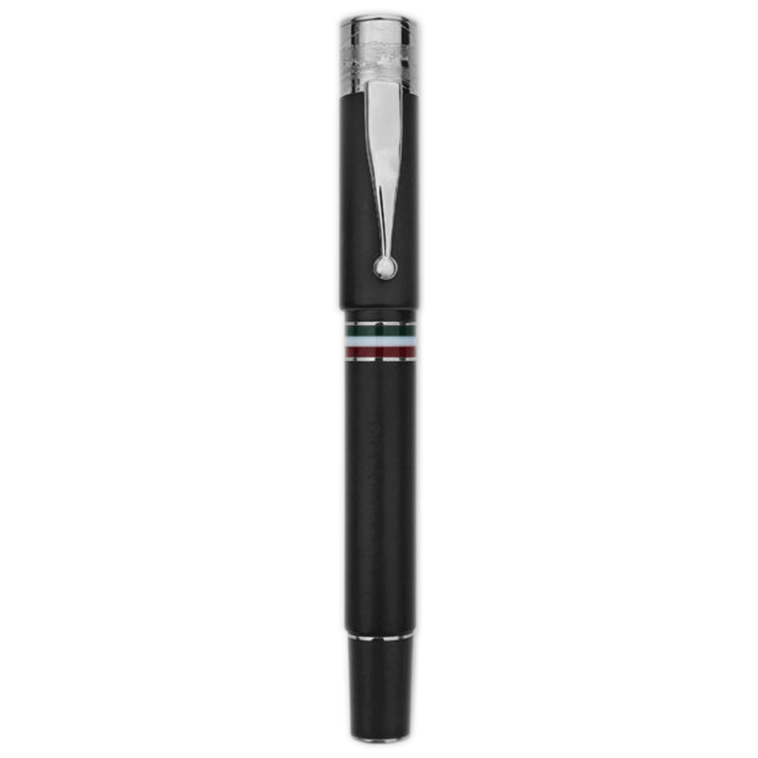 Gioia | Fountain Pen & Rollerball Pen | Partenope | Black | Ruthenium Trims