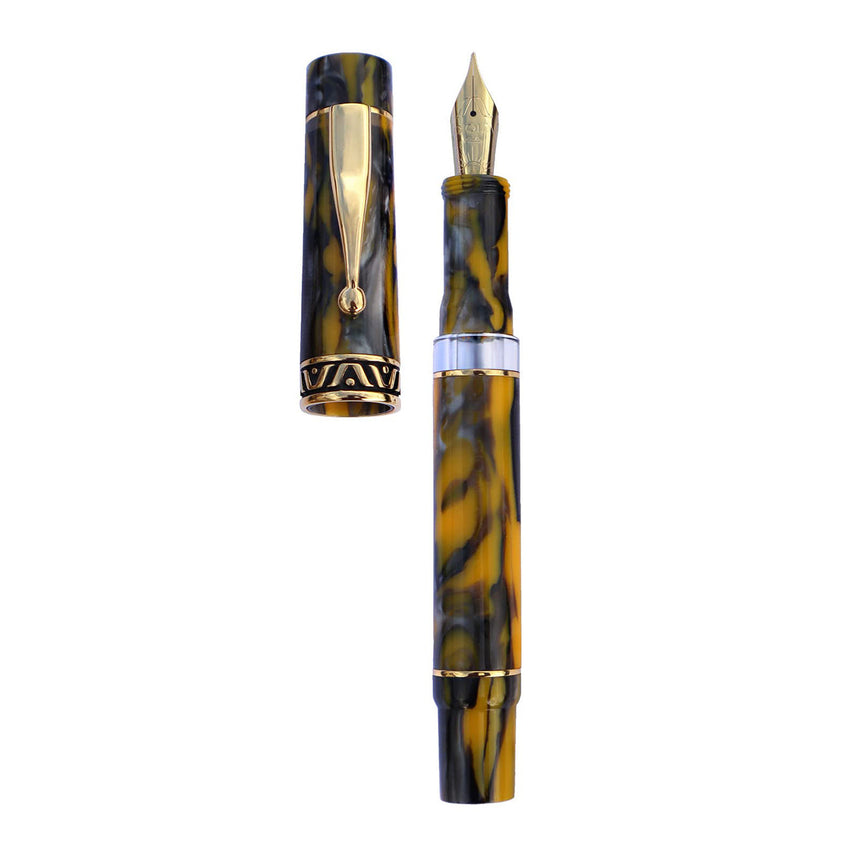 GIOIA Bellavista Pompei Fountain Pen – Gold Trim