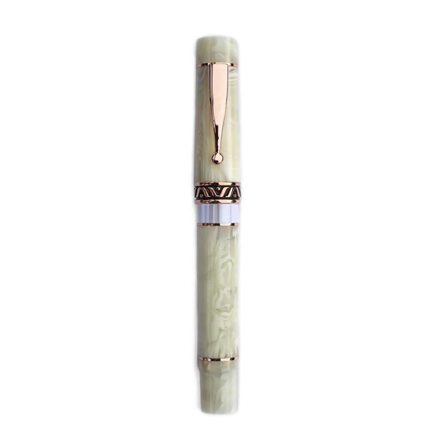 Gioia | Fountain Pen | Ivory White Pearl-Rosegold | Medium