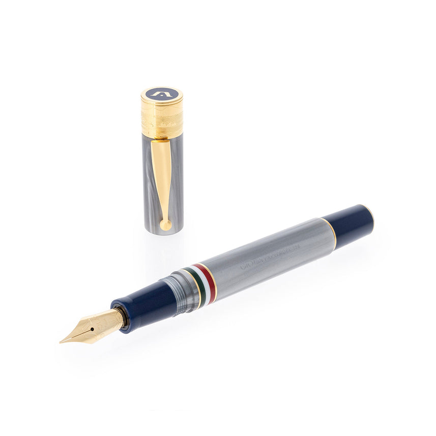 GIOIA Partenope Madreperla Pearl Fountain Pen and Rollerball – Gold Trim