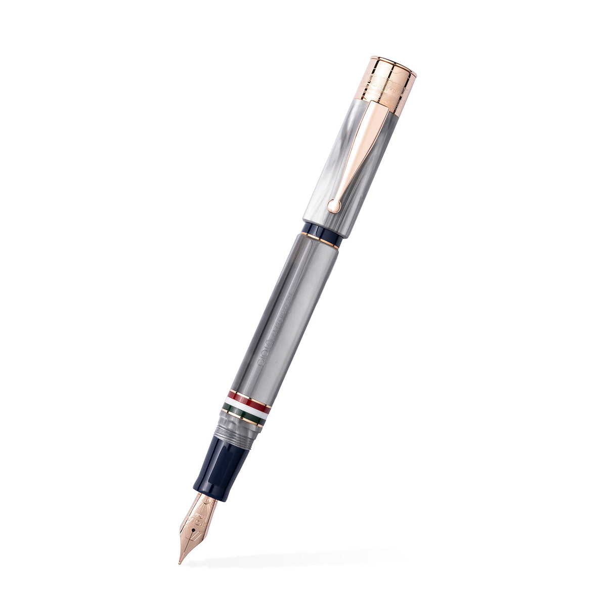 GIOIA Partenope Madreperla Pearl Fountain Pen and Rollerball – Gold Trim