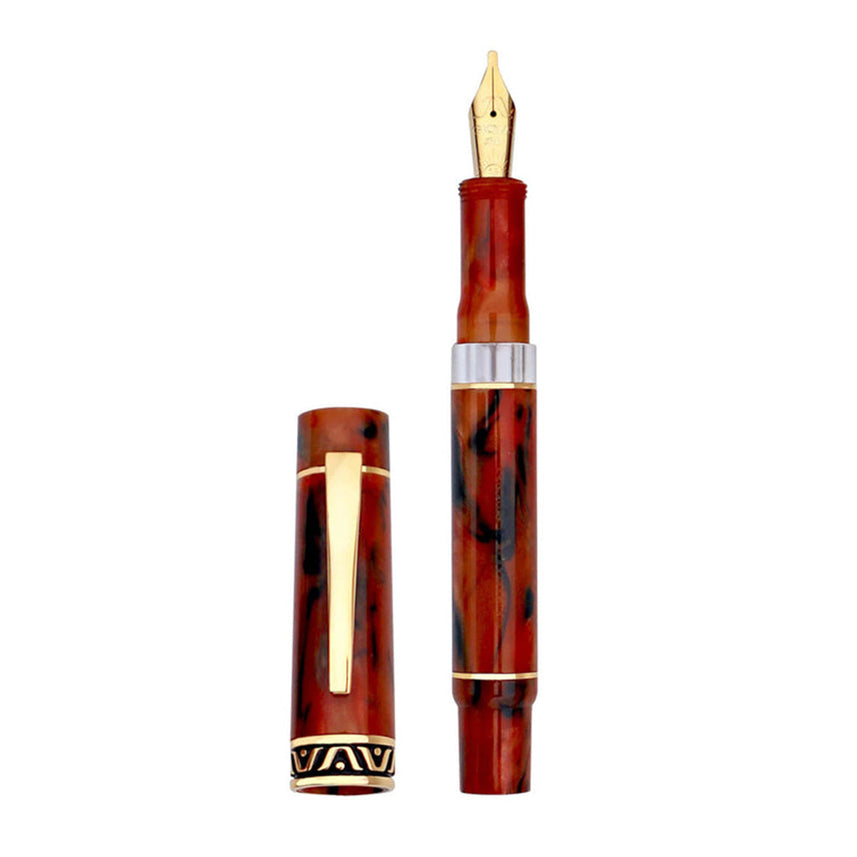 GIOIA Bellavista Terra di Napoli Fountain Pen – Gold Trim