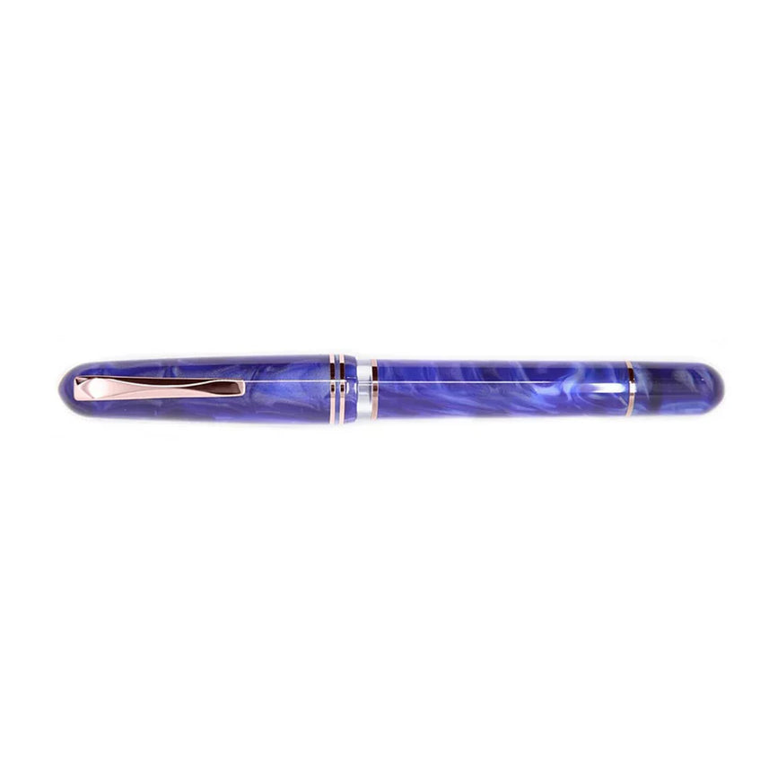 Gioia | Fountain Pen | Metis | Blue Aesthetic | Rose Gold Trims