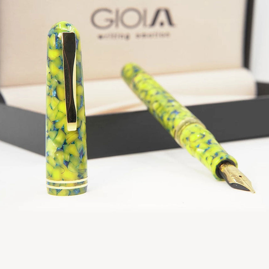 Gioia | Metis Fountain Pen | Colibri Gold | Broad Nib
