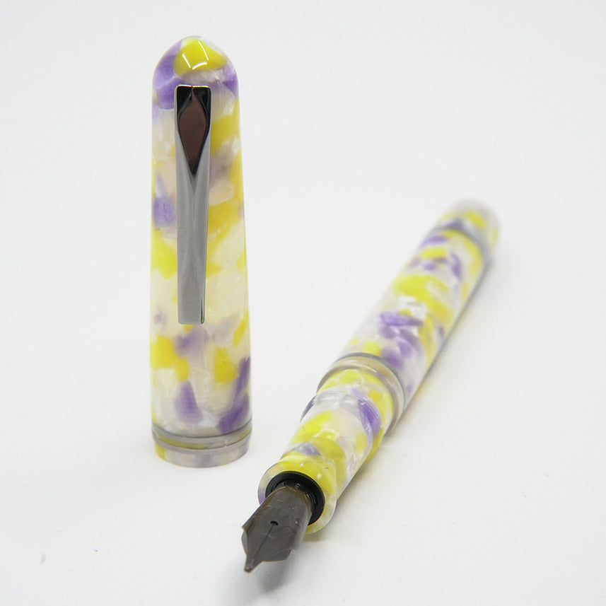 GIOIA Metis Colibri Viola Fountain Pen – Ruthenium Trim
