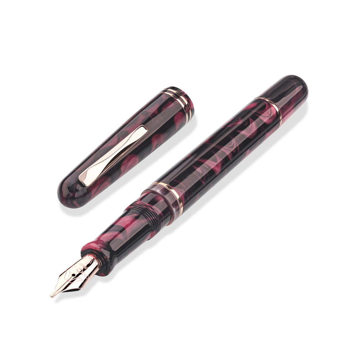 GIOIA Metis Amaranto Fountain Pen – Rose Gold Trim