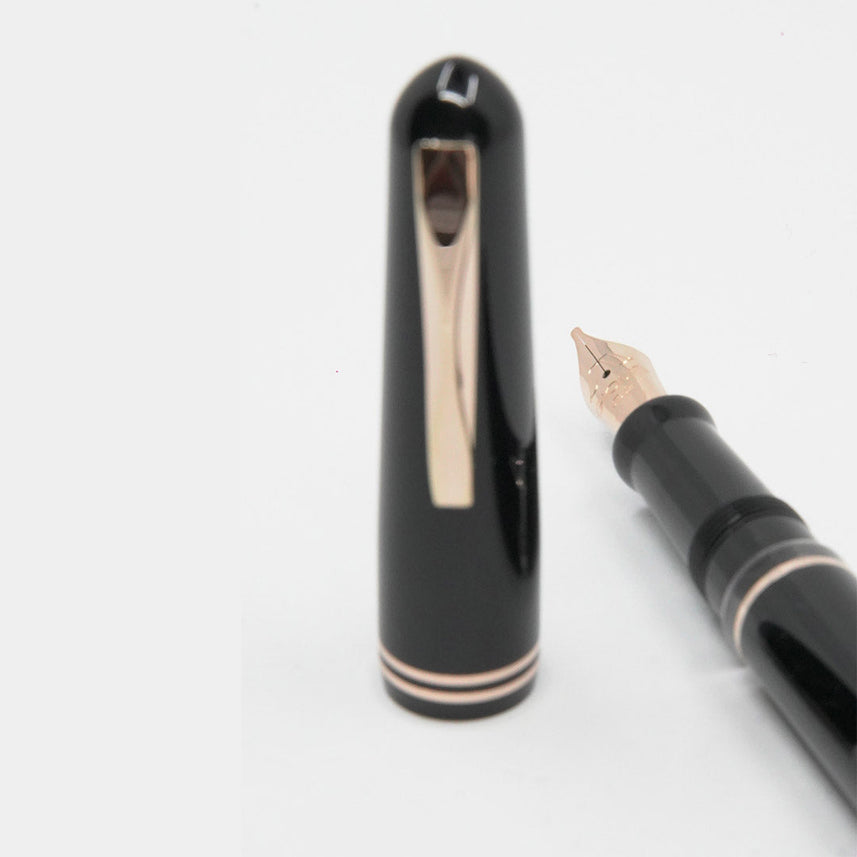 GIOIA | Metis | Fountain Pen | Classic | Black | Rose Gold Trims