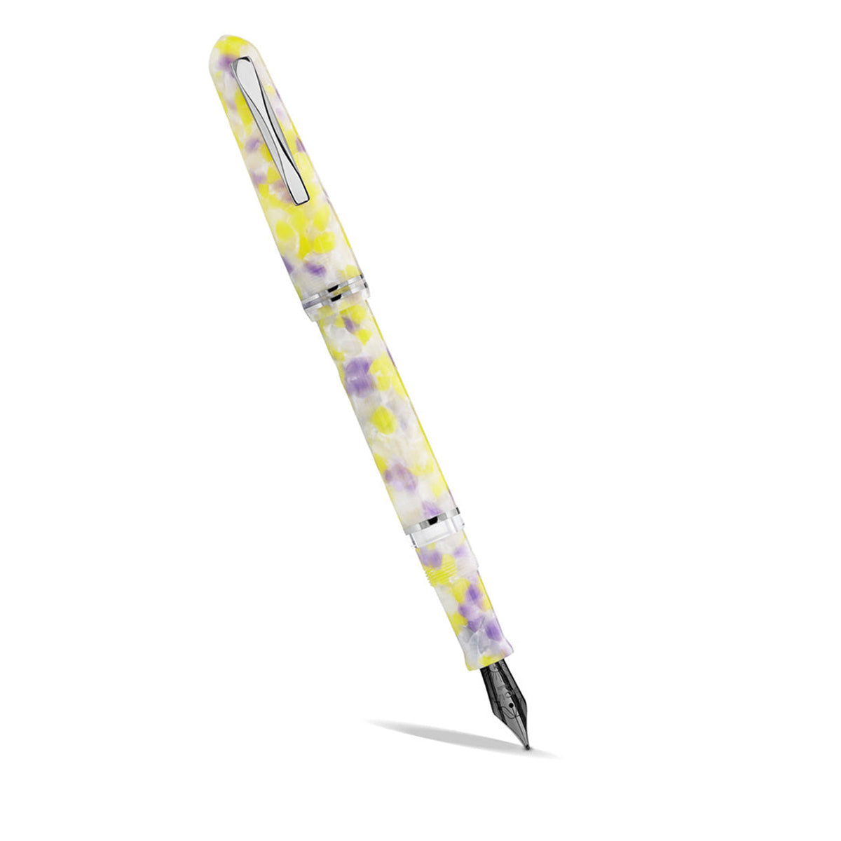 GIOIA Metis Colibri Viola Fountain Pen – Ruthenium Trim