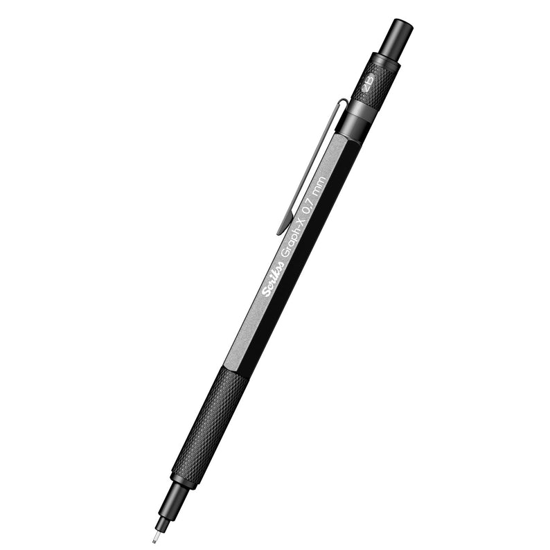 Scrikss | Graph-X | Mechanical Pencil | Metallic Grey | 0.7mm