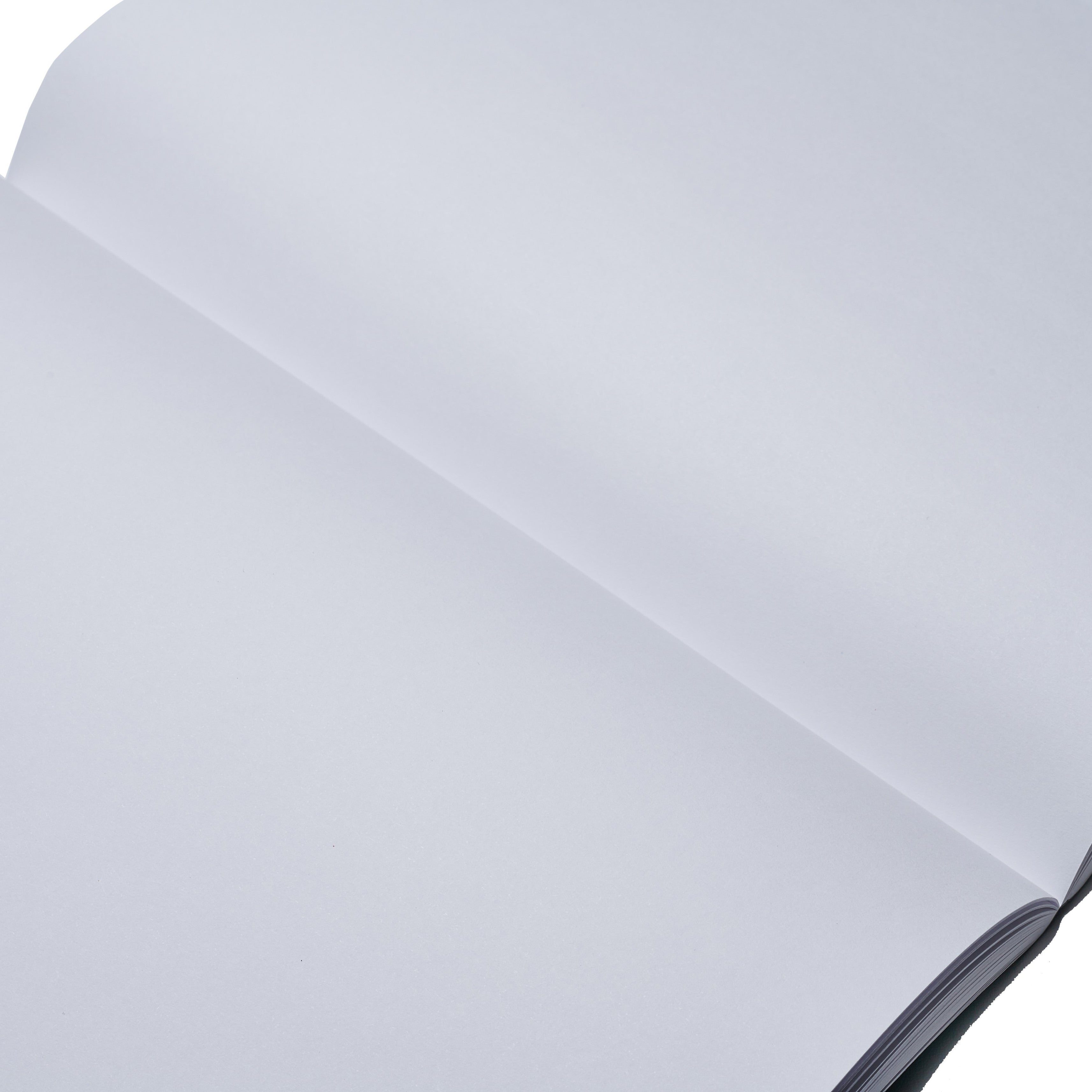 Zequenz Classic 360 Degree Signature Lite Series Hand Bound Soft Cover A5 Size Blank Journal Notebook Diary with Black Cover & White Premium Paper, 200 Pages for Notes Writing Doodling Drawing