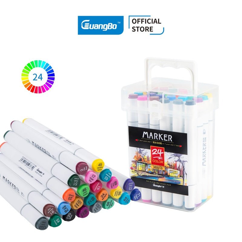 Guangbo Dual Tip Art Markers Set