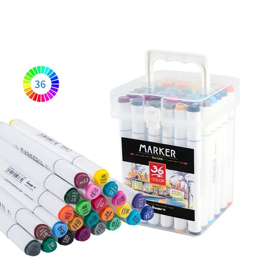 Guangbo Dual Tip Art Markers Set