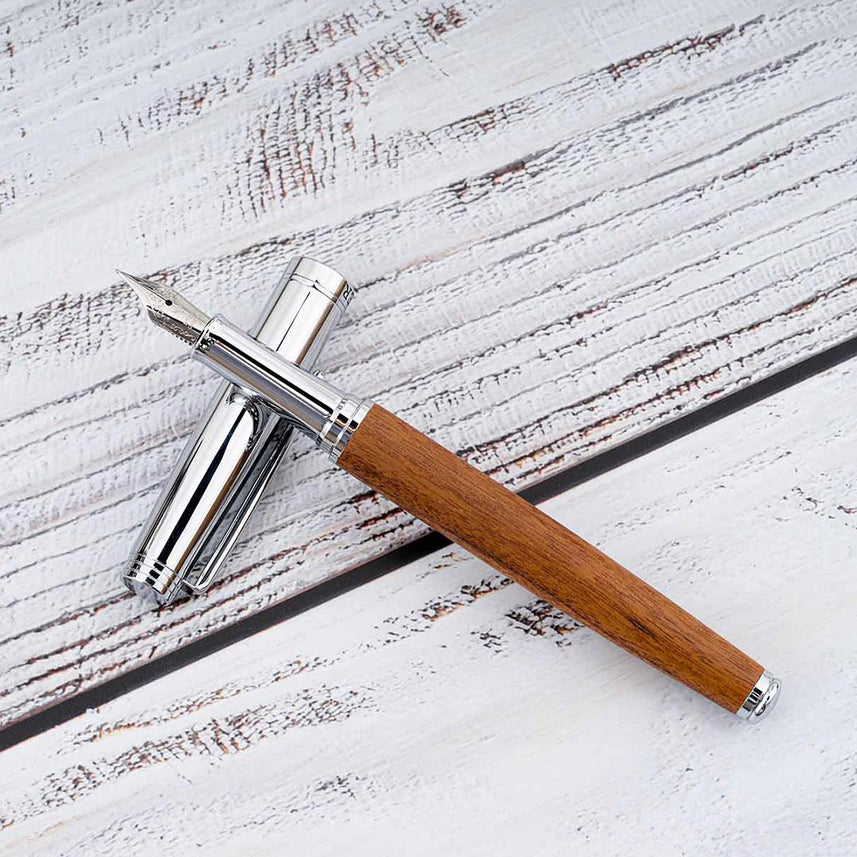 Horner | Legno | Fountain Pen | Rosewood Chrome - penpencilink