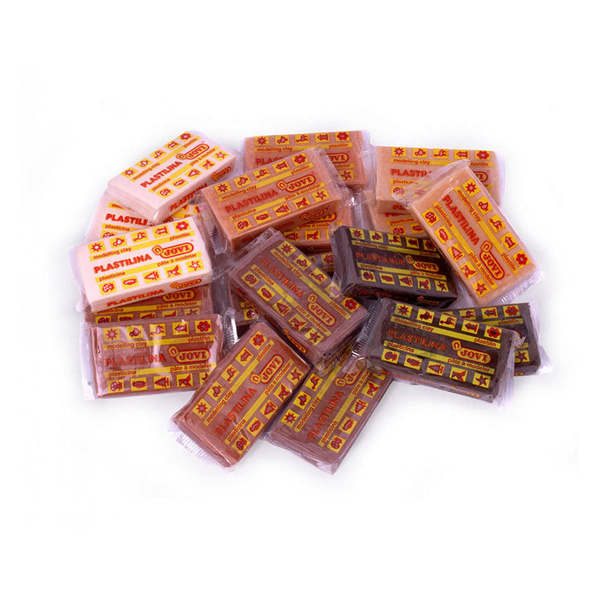 Jovi | Modelling Clay | 18 Bar Of 50 Gram | Multicultural