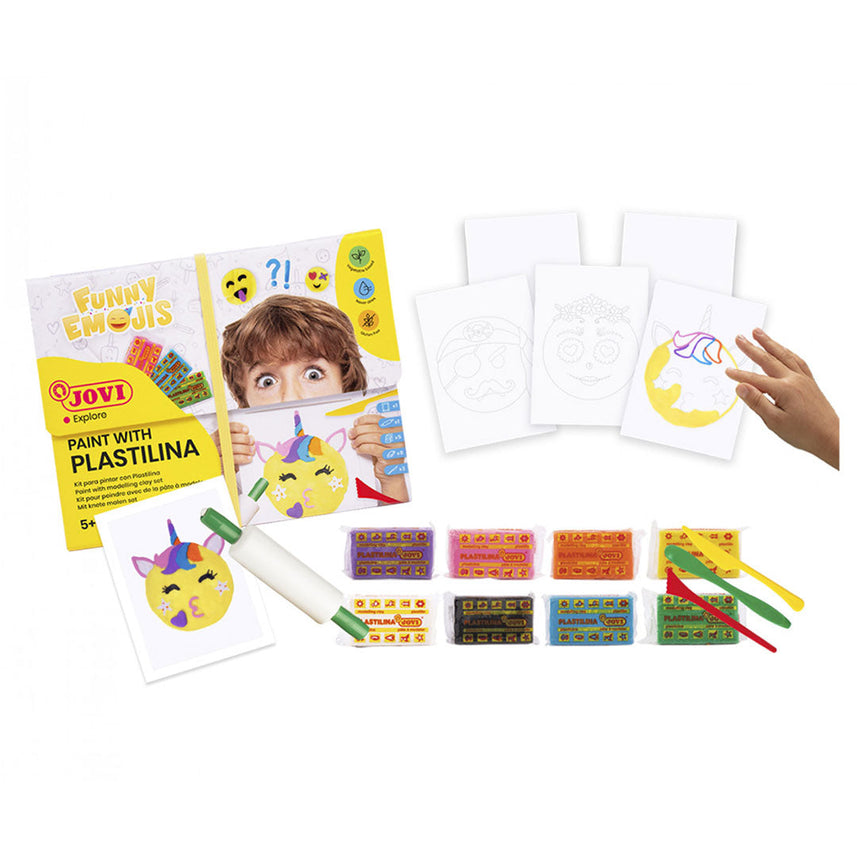 Jovi | Paint With Plastilina | Funny Emojis