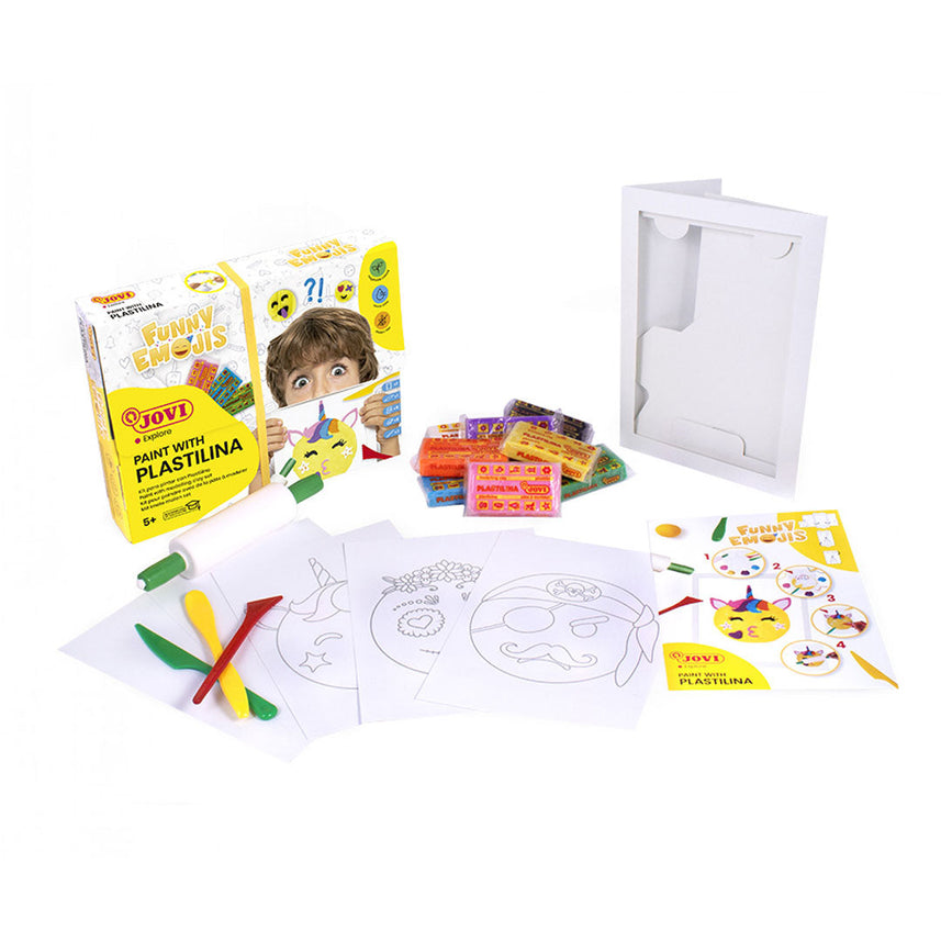 Jovi | Paint With Plastilina | Funny Emojis