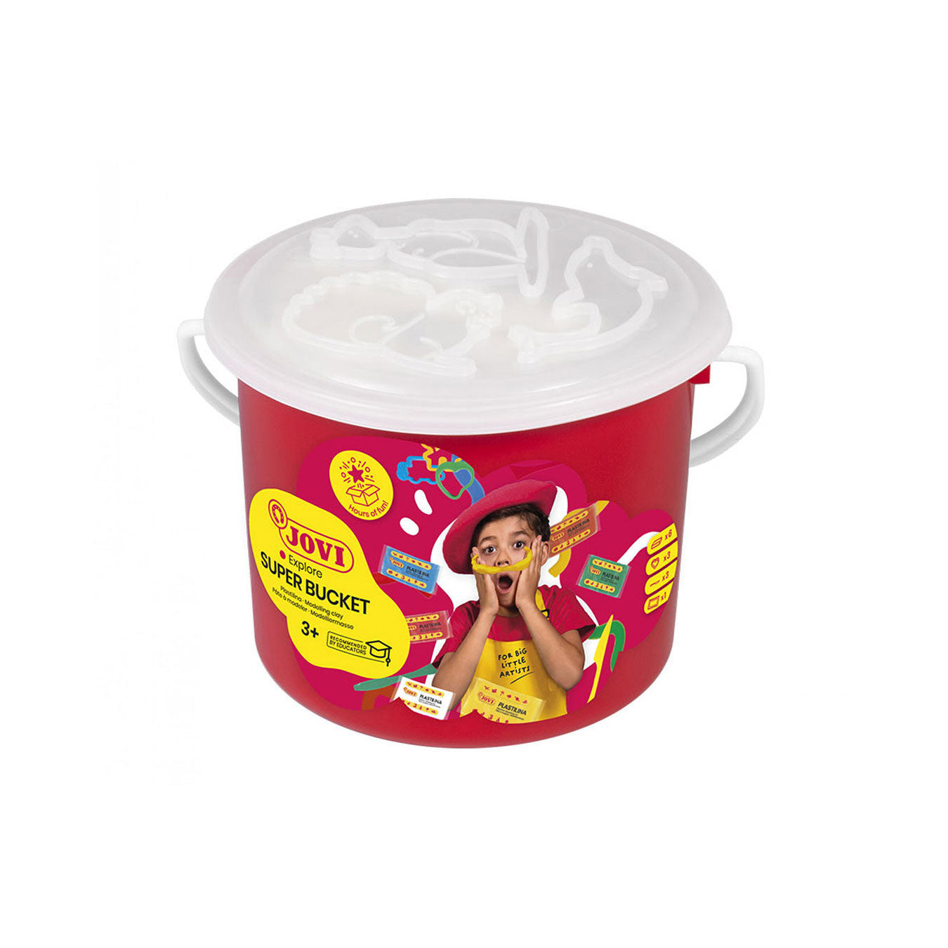 Jovi | Super Bucket Plastilina | Clay Kit (6 Bars + Tools)