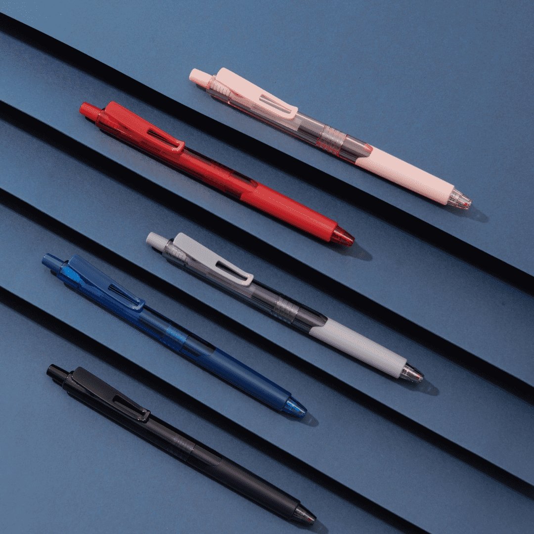 K9 Gel Ink Pen Transparent 0.5 Dark Blue Ink - INDOFUTURE - GEL PEN