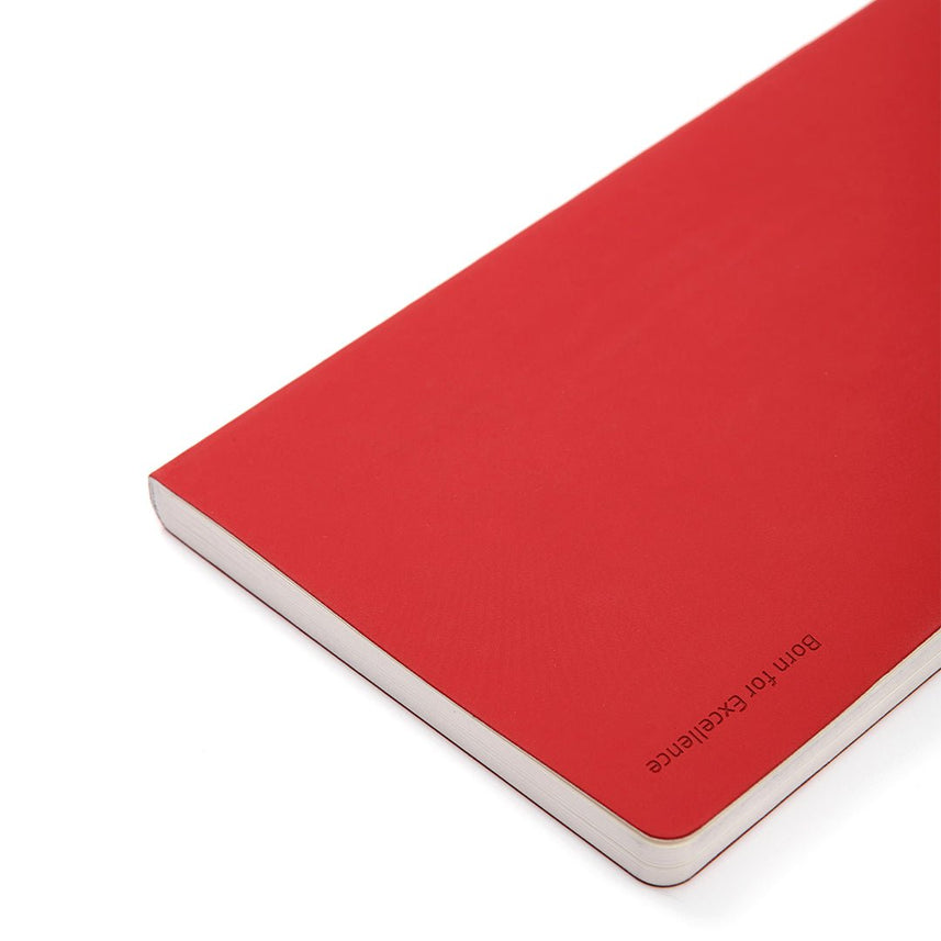 Kaco A5 PU Notebook with Midot Gel Pen Set - INDOFUTURE - Kaco A5 Simple Notebook Set Red - Ruled
