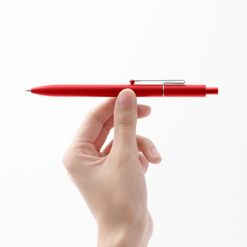 Kaco A5 PU Notebook with Midot Gel Pen Set - INDOFUTURE - Kaco A5 Simple Notebook Set Red - Ruled