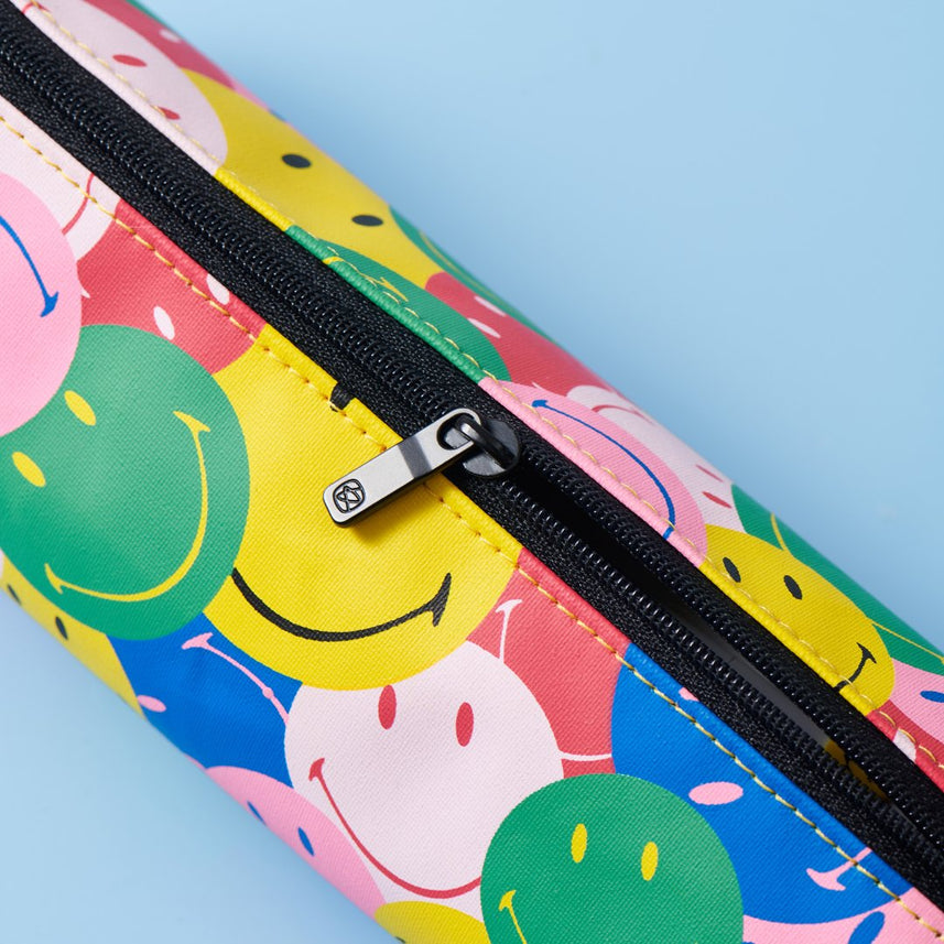 Kaco Cylinder Pen Case(with Smiley World) - INDOFUTURE - Pencil Cases & Pouches