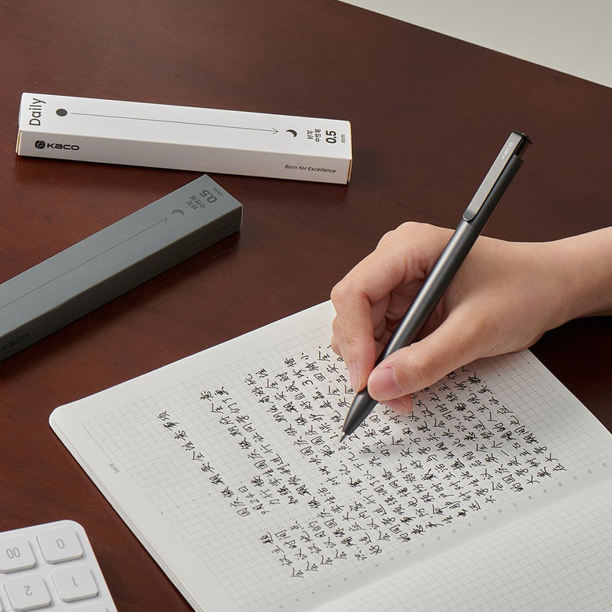 Kaco Daily Gel 0.5 Black Ink Pen - INDOFUTURE - Gel Pens