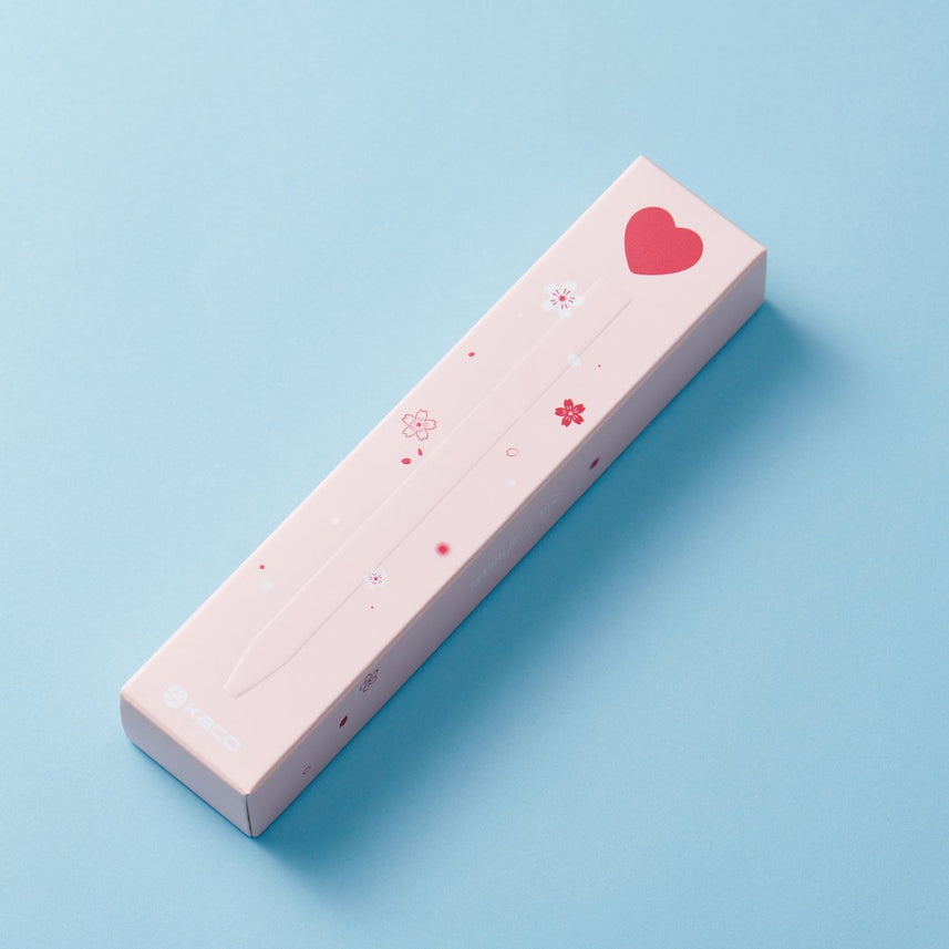 Kaco First Roller Sakura Pink Heart Pen - INDOFUTURE - Gel Pens