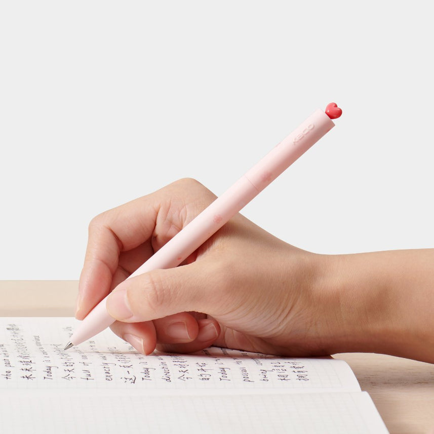 Kaco First Roller Sakura Pink Heart Pen - INDOFUTURE - Gel Pens
