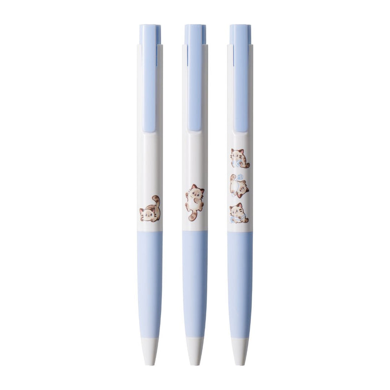 Kaco | Gel Pens | 0.5mm | Black Ink | K7 | Animal Print | Pack of 3