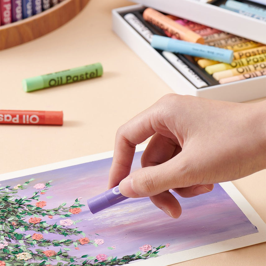 Kaco Kalor Oil Pastels Crayons - Pack of 24 and 48 crayons - INDOFUTURE - Oil Pastels