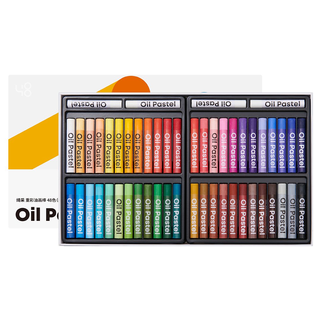 Kaco Kalor Oil Pastels Crayons - Pack of 24 and 48 crayons - INDOFUTURE - Oil Pastels
