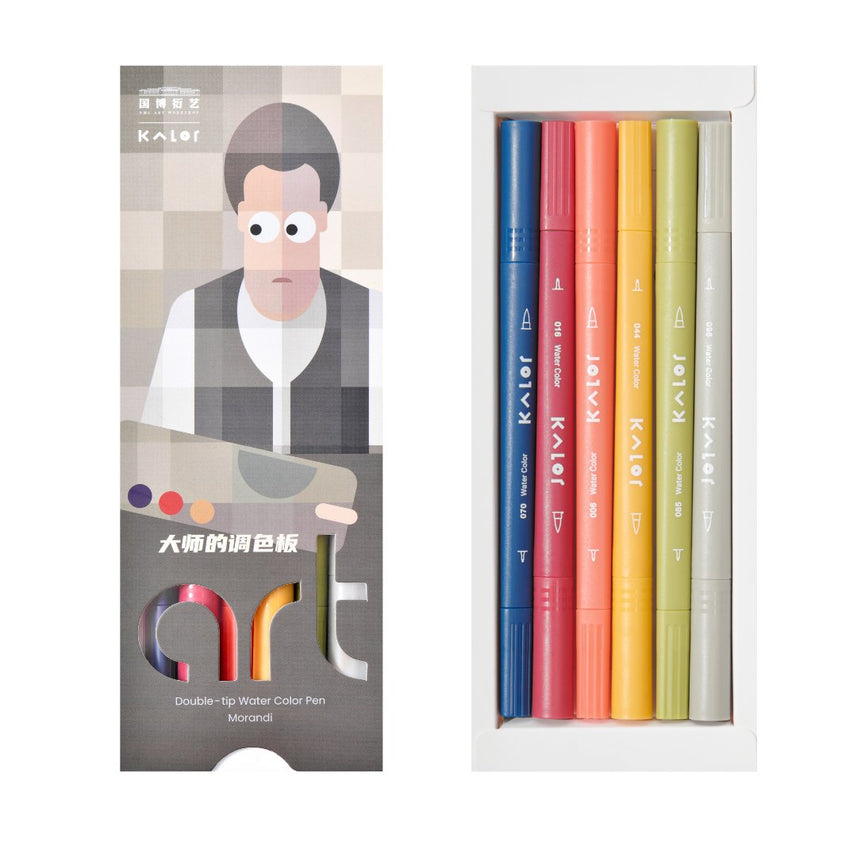 Kaco Kalor Water color pen (double tip) collaboration with National Museum - INDOFUTURE - 200025 - Highlighter