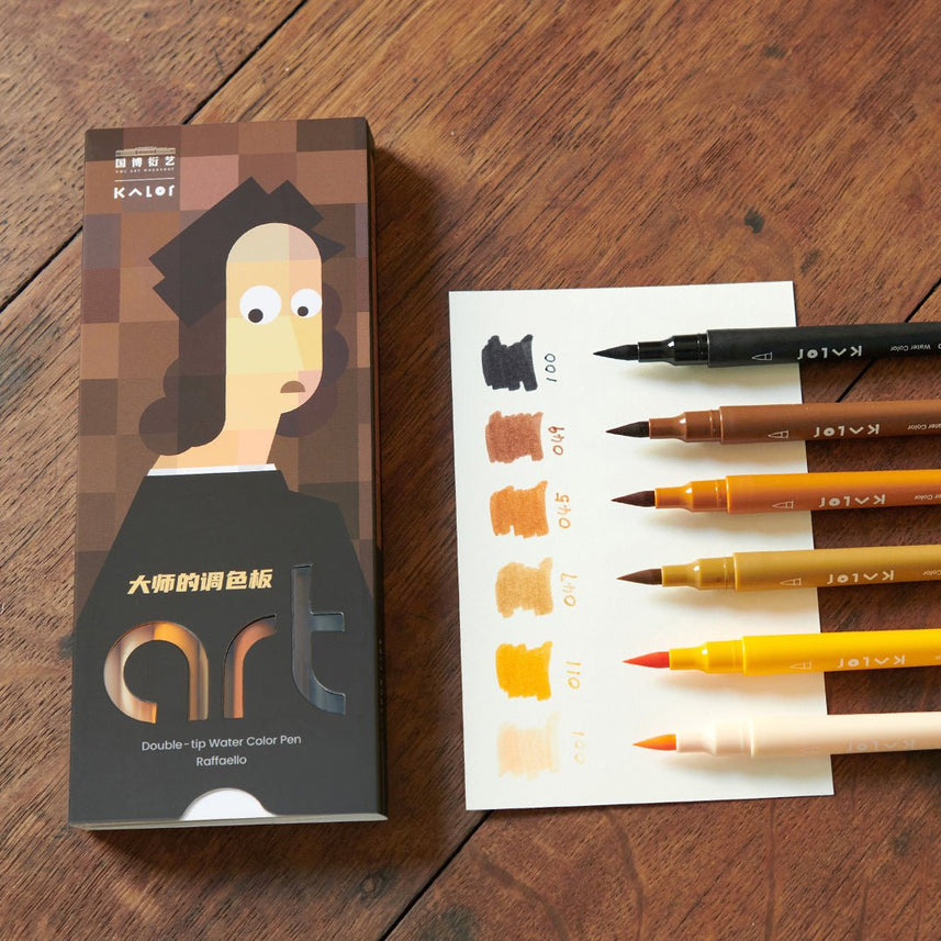 Kaco Kalor Water color pen (double tip) collaboration with National Museum - INDOFUTURE - 200025 - Highlighter