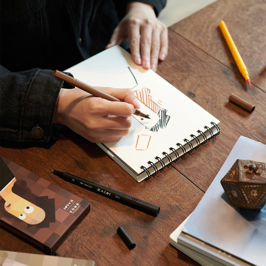 Kaco Kalor Water color pen (double tip) collaboration with National Museum - INDOFUTURE - 200025 - Highlighter