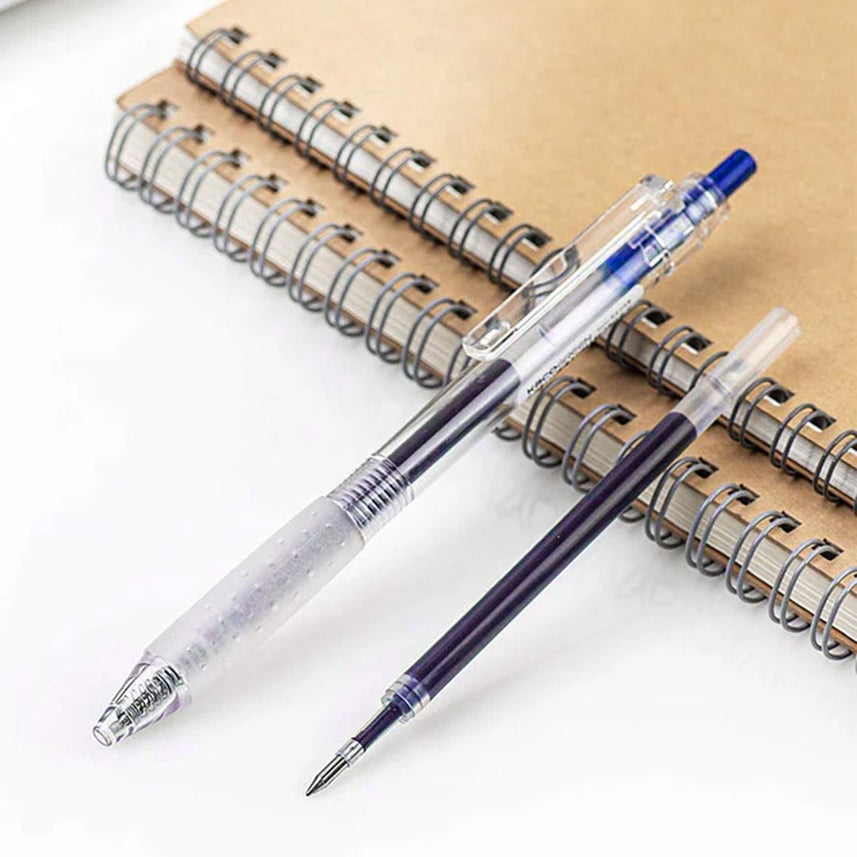 Kaco Keybo Transparent Gel Ink Pen 0.5mm - Pack Of 10 - INDOFUTURE - KEYBO Red 0.5mm - 2 - Gel Pens