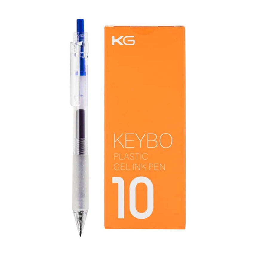 Kaco Keybo Transparent Gel Ink Pen 0.5mm - Pack Of 10 - INDOFUTURE - KEYBO Red 0.5mm - 2 - Gel Pens
