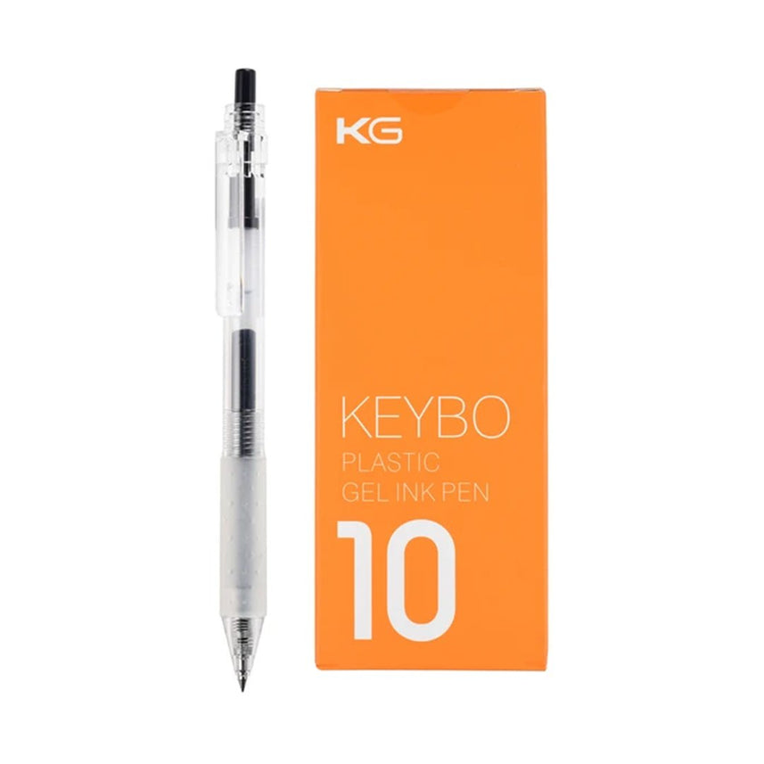 Kaco Keybo Transparent Gel Ink Pen 0.5mm - Pack Of 10 - INDOFUTURE - KEYBO Red 0.5mm - 2 - Gel Pens