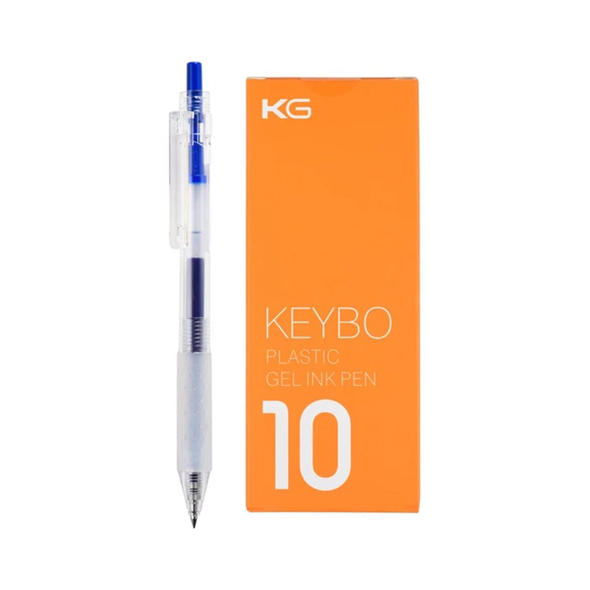Kaco Keybo Transparent Gel Ink Pen 0.5mm - Pack Of 10 - INDOFUTURE - KEYBO Red 0.5mm - 2 - Gel Pens