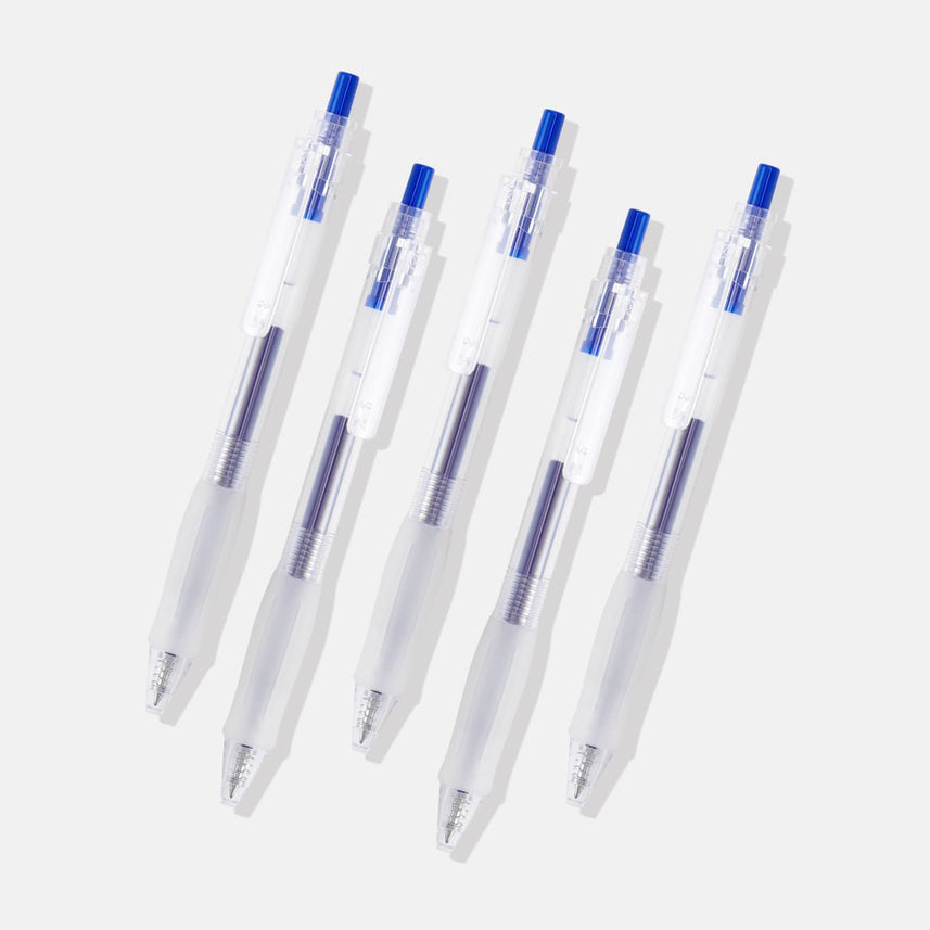 Kaco Keybo Transparent Gel Ink Pen - 5pcs - INDOFUTURE - KJ1003B - Gel Pens