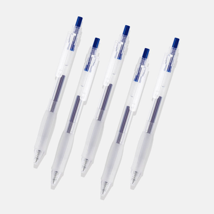 Kaco Keybo Transparent Gel Ink Pen - 5pcs - INDOFUTURE - KJ1003B - Gel Pens
