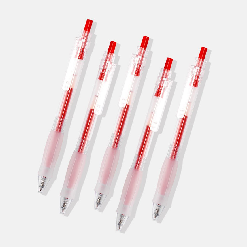 Kaco Keybo Transparent Gel Ink Pen - 5pcs - INDOFUTURE - KJ1003B - Gel Pens