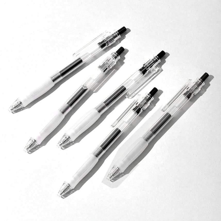 Kaco Keybo Transparent Gel Ink Pen - 5pcs - INDOFUTURE - KJ1003B - Gel Pens
