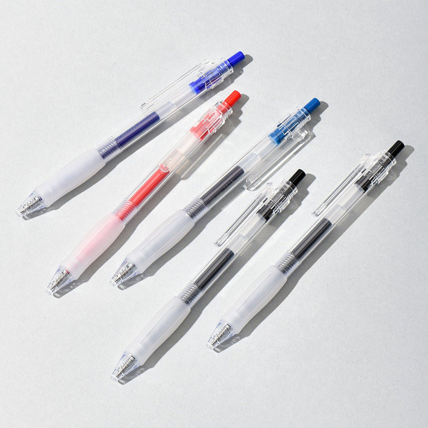 Kaco Keybo Transparent Gel Ink Pen - 5pcs - INDOFUTURE - KB00010073 - Gel Pens