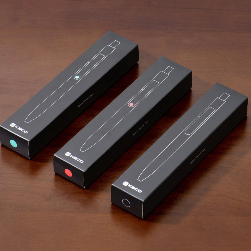 Kaco Midot Black Clip Chrome 0.5mm Gel Pen - INDOFUTURE - Gel Pens