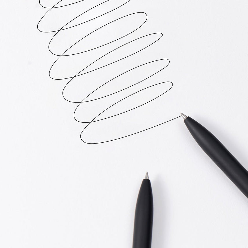 Kaco Midot Black Clip Chrome 0.5mm Gel Pen - INDOFUTURE - K1025 - Gel Pens