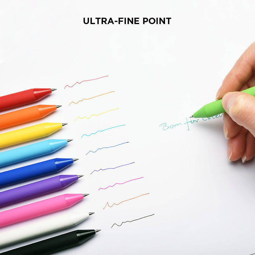 Kaco Pure Assorted colour Gel Pens - INDOFUTURE - Pure-20 - Gel Pens